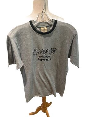Vintage Aussie Tee Australia Surfers M Koala Grey Unisex Resort Comfort Stretch